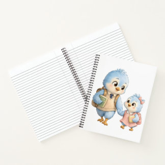 Süßer Vogel Bruder Schwester Journal Notizbuch