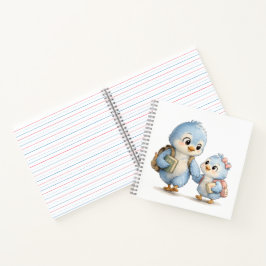 Süßer Vogel Bruder Schwester Journal Notizbuch