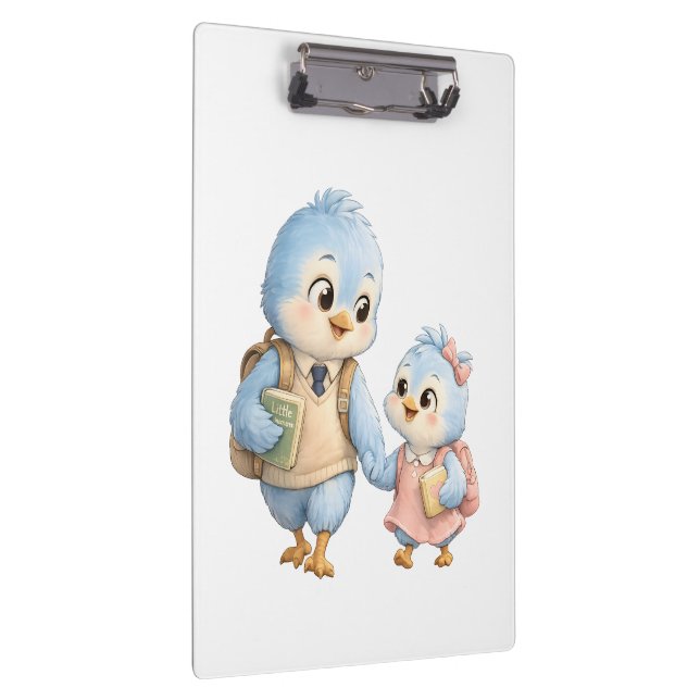 Süßer Vogel Bruder Schwester Klemmbrett (Rechts)