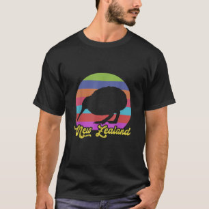 Süßer Vogelliebhaber farbenfroher NZ Kiwi Neuseela T-Shirt