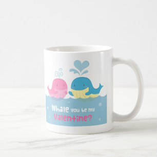 Süßer Wal, Du sollst mein sein, Valentinsliebe Tasse