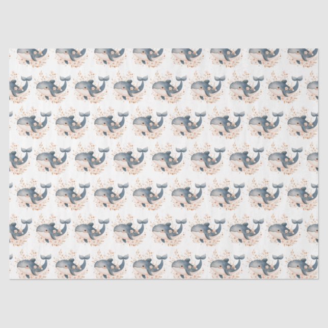 Süßer Wal Seidenpapier (Vorderseite)
