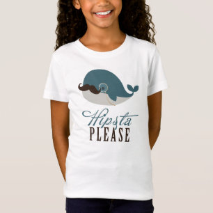 Süßer Wal Vintage Hipsta Bitte T-Shirt