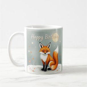 Süßer Wald Fuchs Alles Gute zum Geburtstag Kaffeetasse