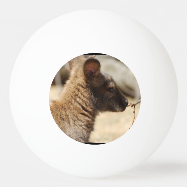 Süßer Wallaby Tischtennisball (Vorderseite)