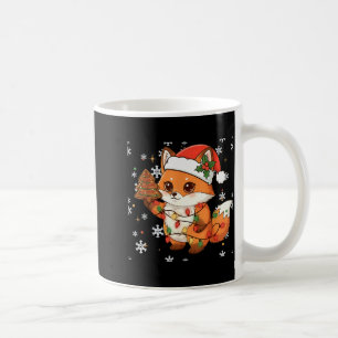 Süßer Waschbär beleuchtet Tannenbaumkuchen lustige Kaffeetasse