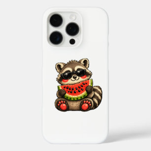 Süßer Waschbär mit Wassermelone iPhone 16 Pro Hülle