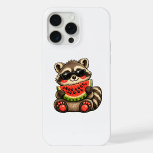 Süßer Waschbär mit Wassermelone iPhone 15 Pro Max Hülle