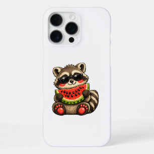 Süßer Waschbär mit Wassermelone iPhone 16 Pro Max Hülle