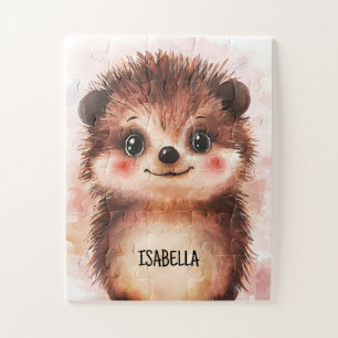 Süßer Wasserfarben-Igel Einfache Kinder Baby-Tiere Puzzle
