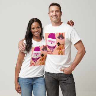 Süßer Wasserfarben-Weihnachtsmann-Weihnachts-Clipa T-Shirt