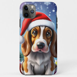 🐶🎄 Süßer Weihnachts-Basset-Hund Spielende Freude Case-Mate iPhone Hülle