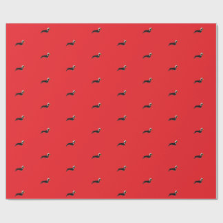 süßer Weihnachts-Dachshund  Geschenkpapier