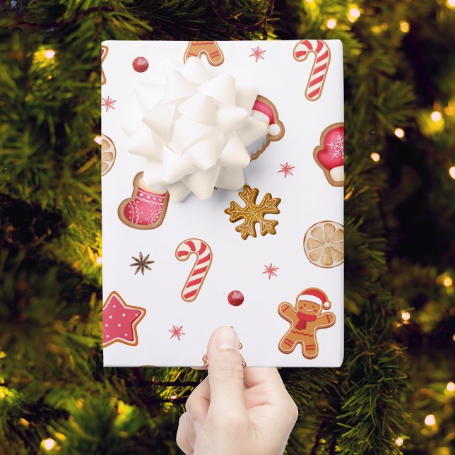 Süßer Weihnachts-Gingerbread-Keks Geschenkpapier Set (Von Creator hochgeladen)