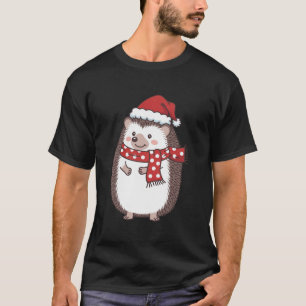 Süßer Weihnachts-Igel-Feiertag T-Shirt