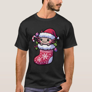 Süßer Weihnachts-Schneckenzauber-Schmetterlingsmol T-Shirt