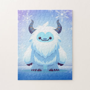 Süßer Weihnachts-/Winter-Yeti Puzzle
