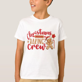 Süßer Weihnachtsbackcrew-Weihnachtsmann T-Shirt