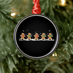 Süßer Weihnachtsbäcker Lebkuchenmann Ornament Aus Metall