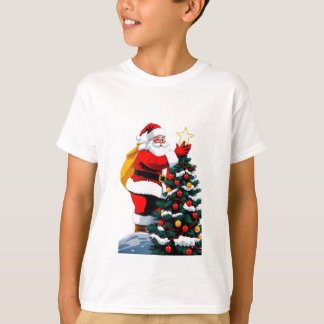 Süßer Weihnachtsbaum-Schmuck-Cartoon-Kinder-T-Shir T-Shirt