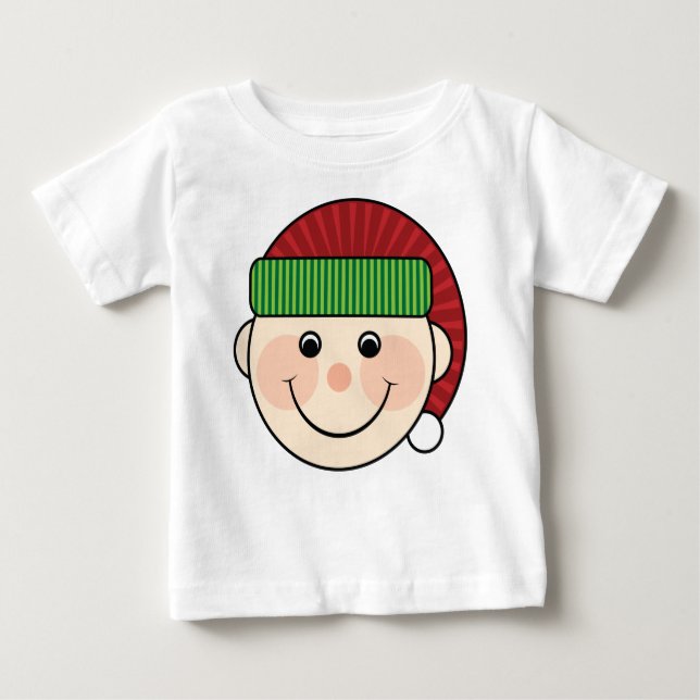 Süßer Weihnachtself-Baby-T - Shirt (Vorderseite)