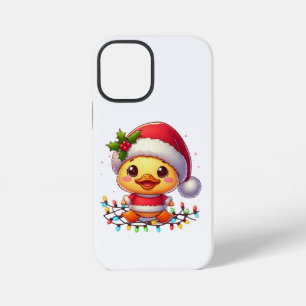 Süßer Weihnachtsenten-Cartoon-Santa-68362 iPhone 12 Mini Hülle