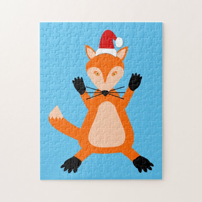 Süßer Weihnachtsfuchs Puzzle (Vertikal)