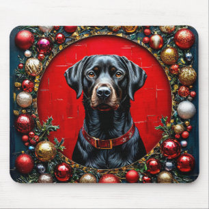 Süßer Weihnachtshund Mousepad
