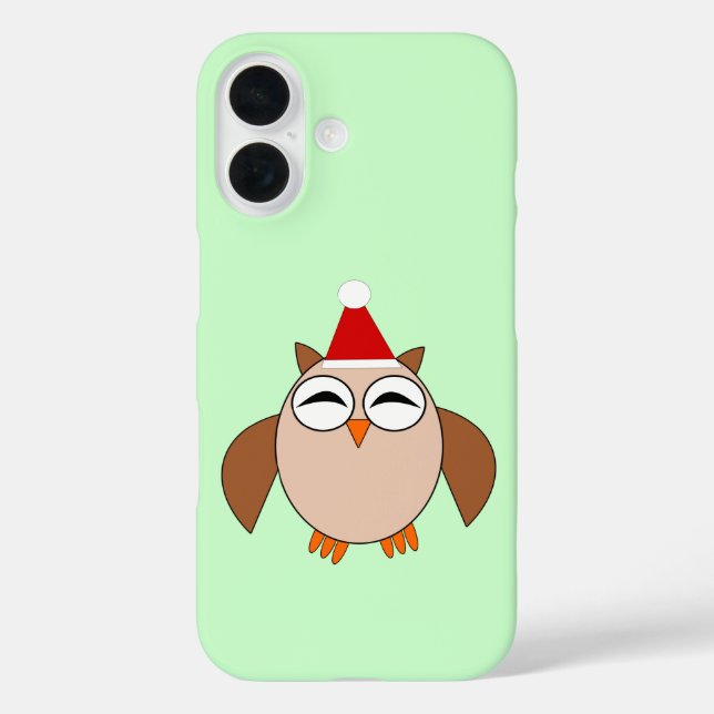 Süßer Weihnachtskauz Case-Mate iPhone Hülle (Rückseite)