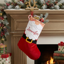 Süßer Weihnachtsmann-Bart und -Gürtel personalisie