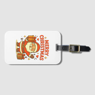 Süßer Weihnachtsmann - Frohe Weihnachten Gepäckanhänger