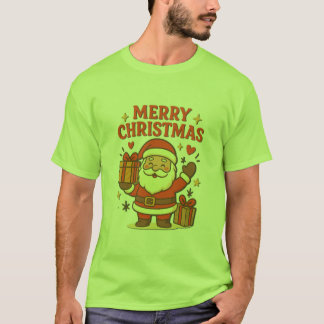 Süßer Weihnachtsmann - Frohe Weihnachten T-Shirt