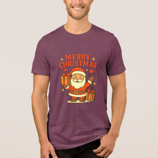 Süßer Weihnachtsmann - Frohe Weihnachten Tri-Blend Shirt