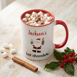 Süßer Weihnachtsmann personalisierter Kinder-Weihn Zweifarbige Tasse