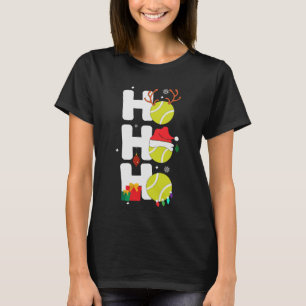 Süßer Weihnachtsmann Tennisliebhaber T-Shirt