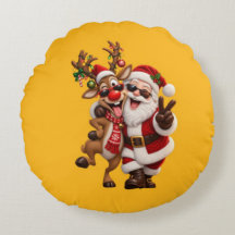 Süßer Weihnachtsmann und Hirsch Weihnachtsfeier Fe