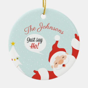 Süßer Weihnachtsmann Weihnachten  Keramik Ornament