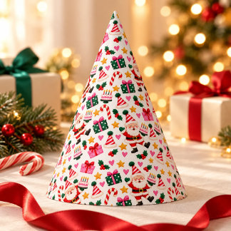 Süßer Weihnachtsmann Weihnachtsgeburtstag Festtags Partyhütchen