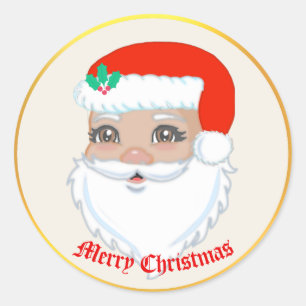 Süßer Weihnachtsmann-Weihnachtssticker Runder Aufkleber