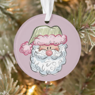 Süßer Weihnachtsmann Xmas Feiertag Pink Ornament