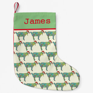 Süßer Weihnachtsmann-Ziege Personalisiert Kleiner Weihnachtsstrumpf