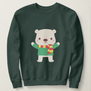 Süßer Weihnachtspolarbär Sweatshirt
