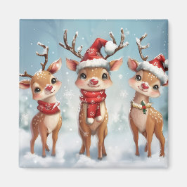 Süßer Weihnachtsrentiermagnet Magnet