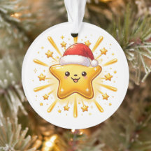 Süßer Weihnachtsstern-Schmuck
