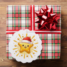 Süßer Weihnachtsstern-Schmuck