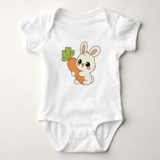 Süßer weißer Babyooverall Baby Strampler