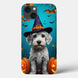 Süßer Weißer Fluffiger Hund Halloween Hexe Ästheti Case-Mate iPhone Hülle