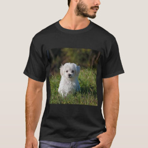Süßer weißer Welpe T-Shirt