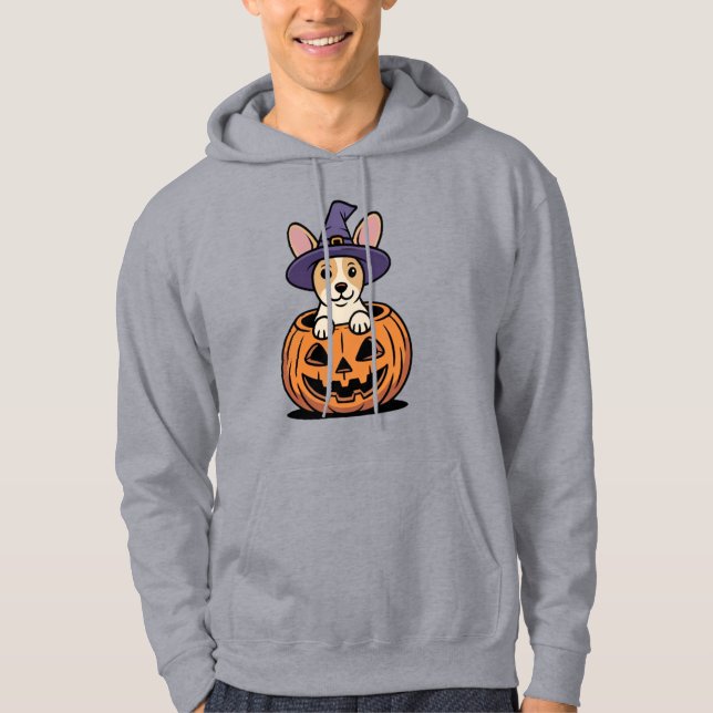 süßer Welpe bereit für Trick oder Treat Hoodie (Vorderseite)