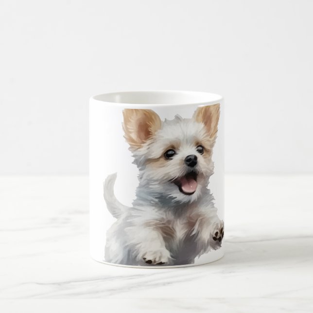 Süßer Welpe für Ihre Kaffeetasse  (Mittel)